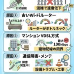 ドコモ光が遅い原因ランキング