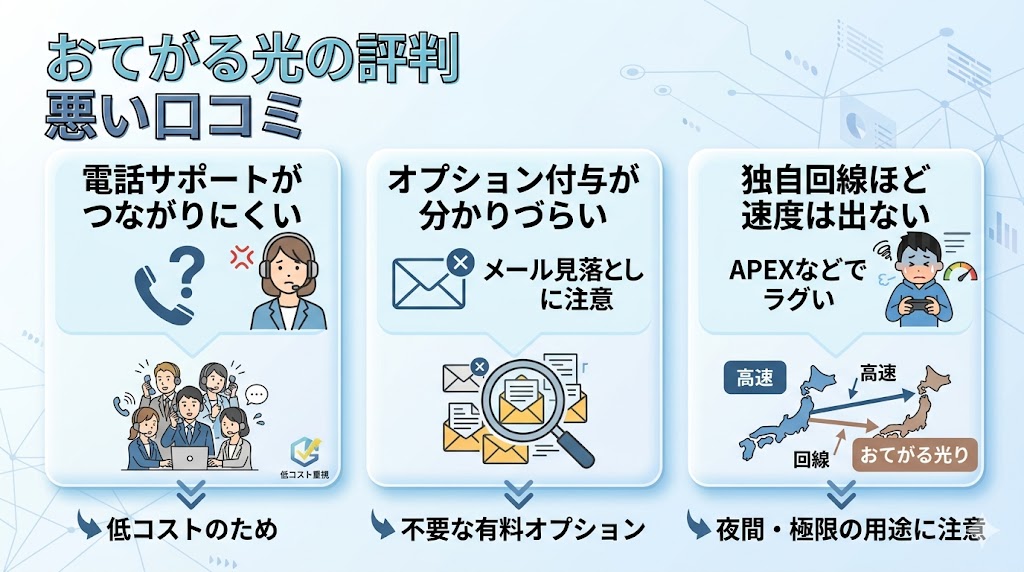おてがる光悪い評判