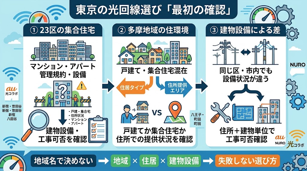 なぜ東京で契約する光回線はこの判断になるのか