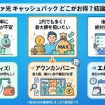 コミュファ光のキャッシュバックはどこがお得?結論