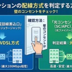 マンションの光回線VDSL確認方法