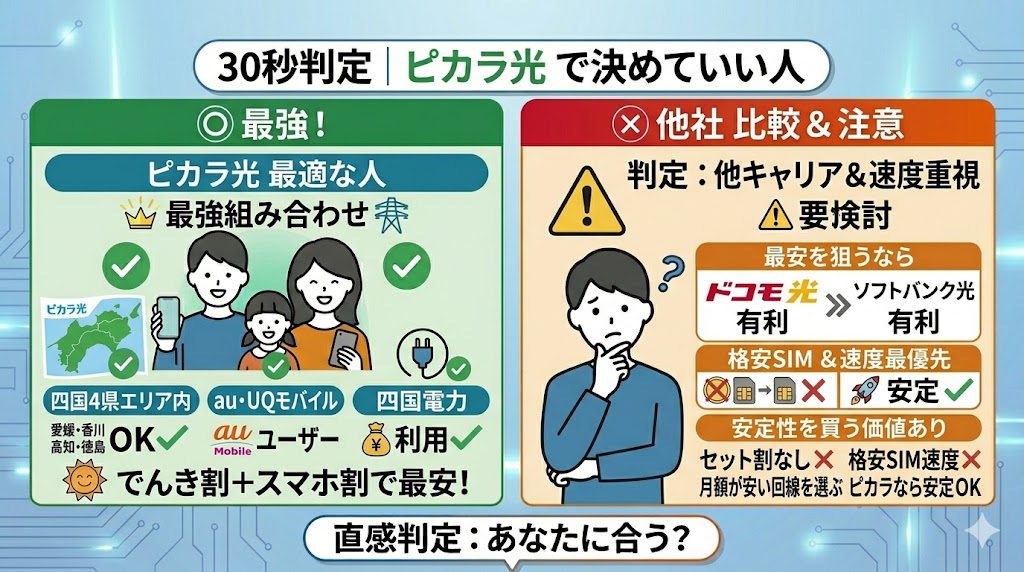ピカラ光で決めていい人合わない人