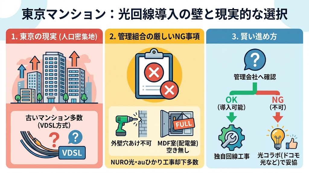 東京光回線選びの選択肢