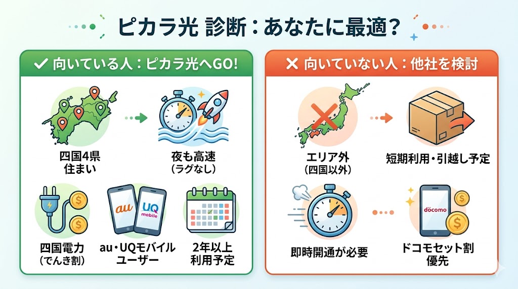 ピカラ光に向いている人とやめた方がいい人