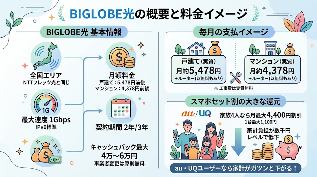 BIGLOBE光の料金・基本情報