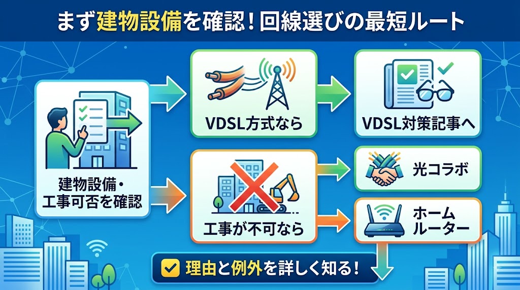 マンション光回線設備確認