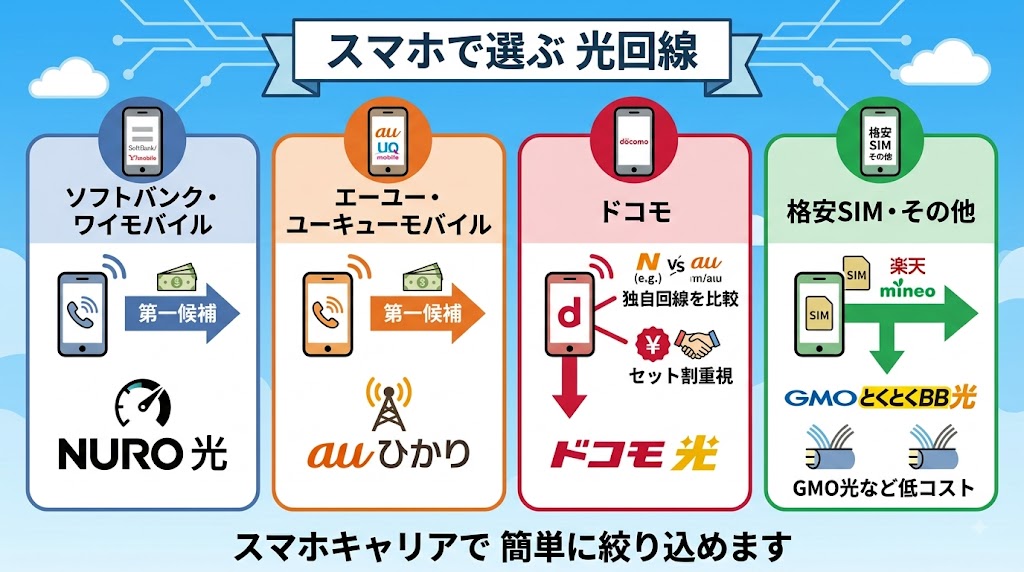 スマホキャリア別