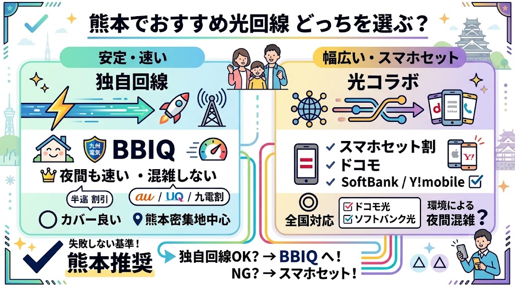 熊本でおすすめの光回線を比較