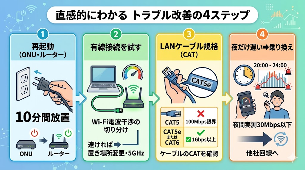 eo光が遅い場合に解決する方法の図