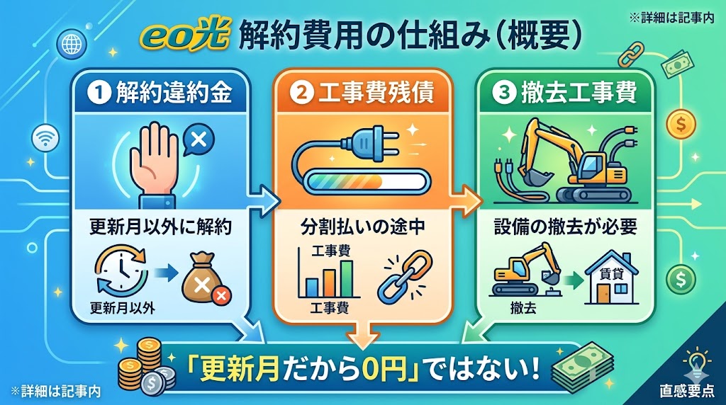 eo光解約費用の仕組み