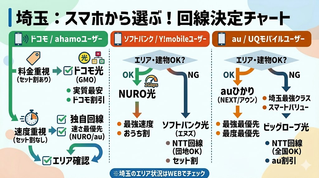 埼玉県光回線判断図
