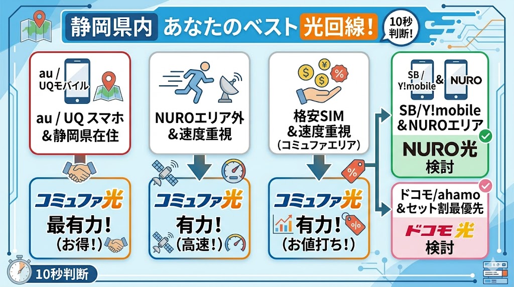 静岡県内のベストひかり回線
