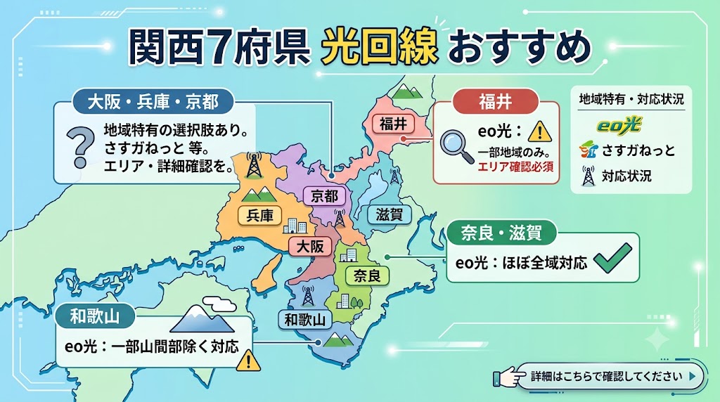 地域別おすすめ光回線