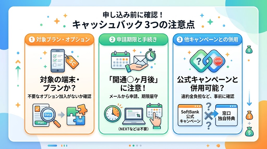 申し込み前に確認したい注意点