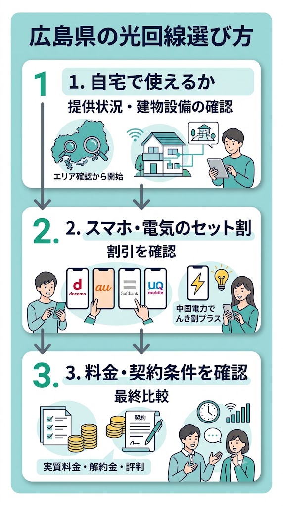 広島県の光回線の選び方