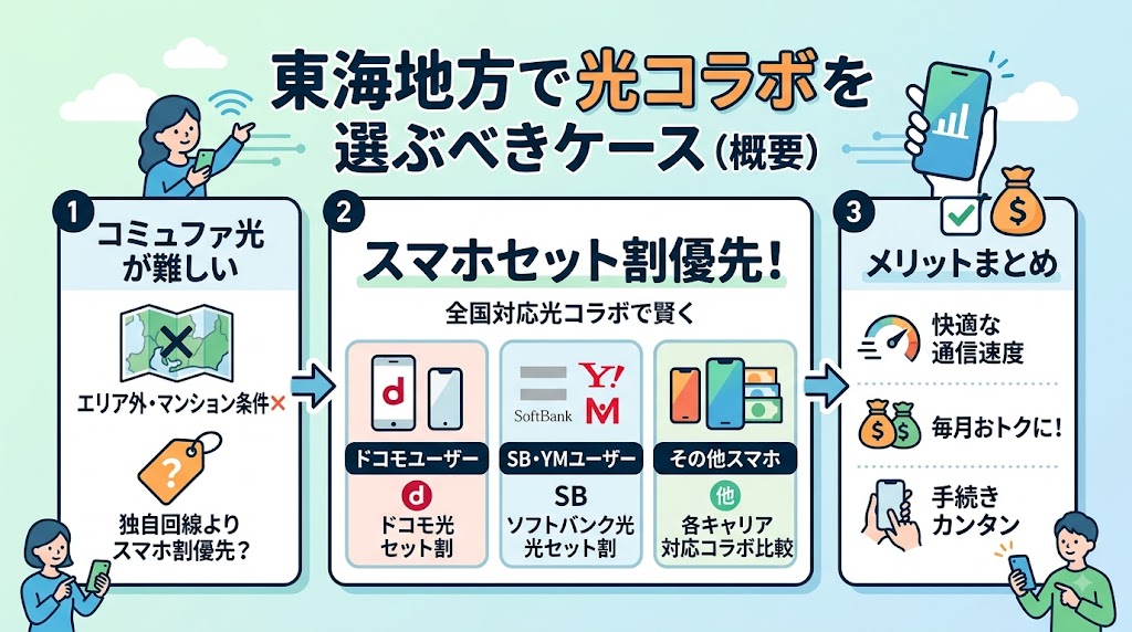 東海地方で光コラボを選ぶべきケース